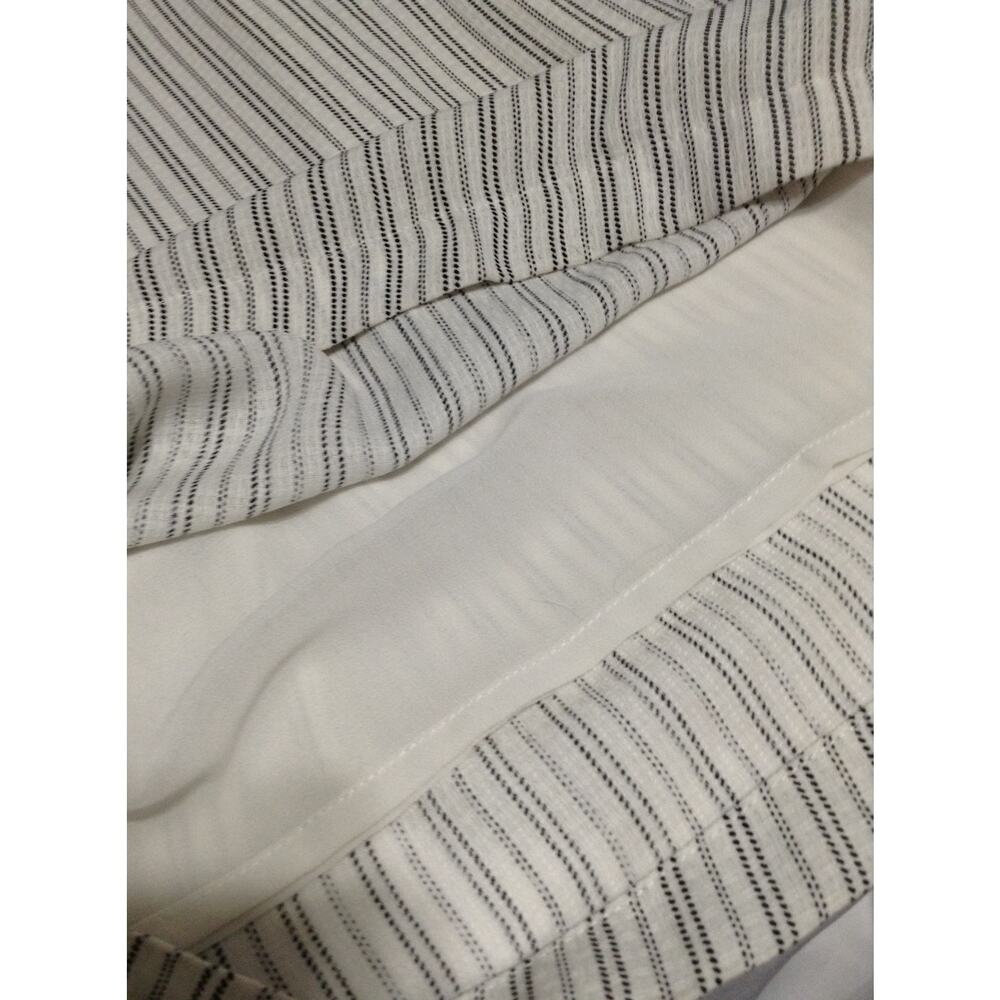 4SI3NNA Striped Wide Leg Jumpsuit S Halter Criss Cross Back Pockets White Black - Picture 16 of 16